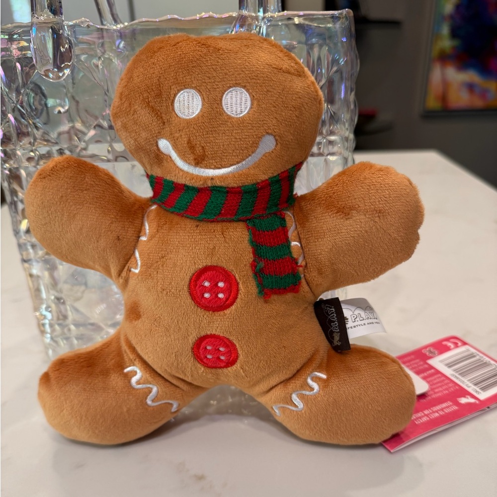 🆕 3/for $20 in a BUNDLE ~ P.L.A.Y. Gingerbread Plush Toy with Scarf